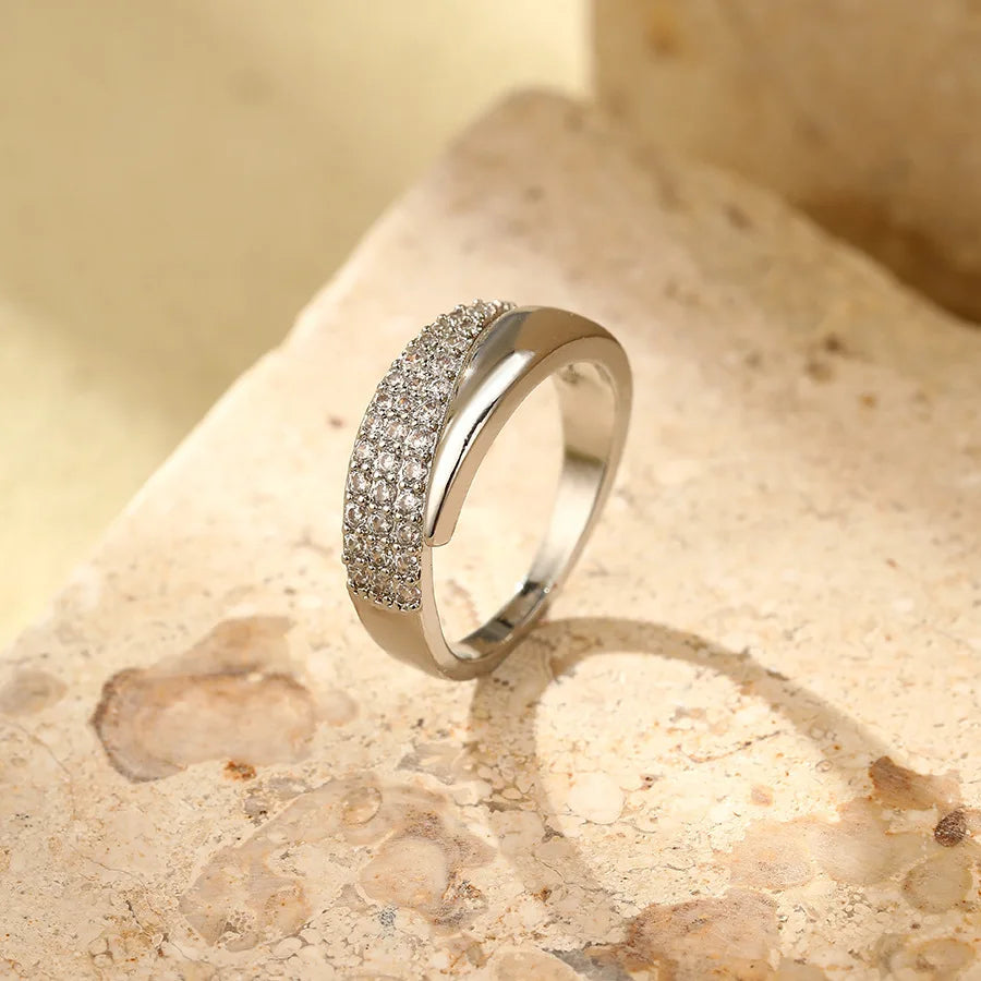 Anillo Asimétrico Pavé Alurea
