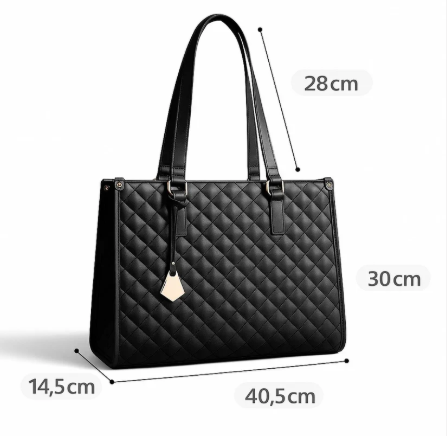 Bolso Tote Ejecutivo con Compartimento Térmico Térmico e Incluye Cartera de Mano