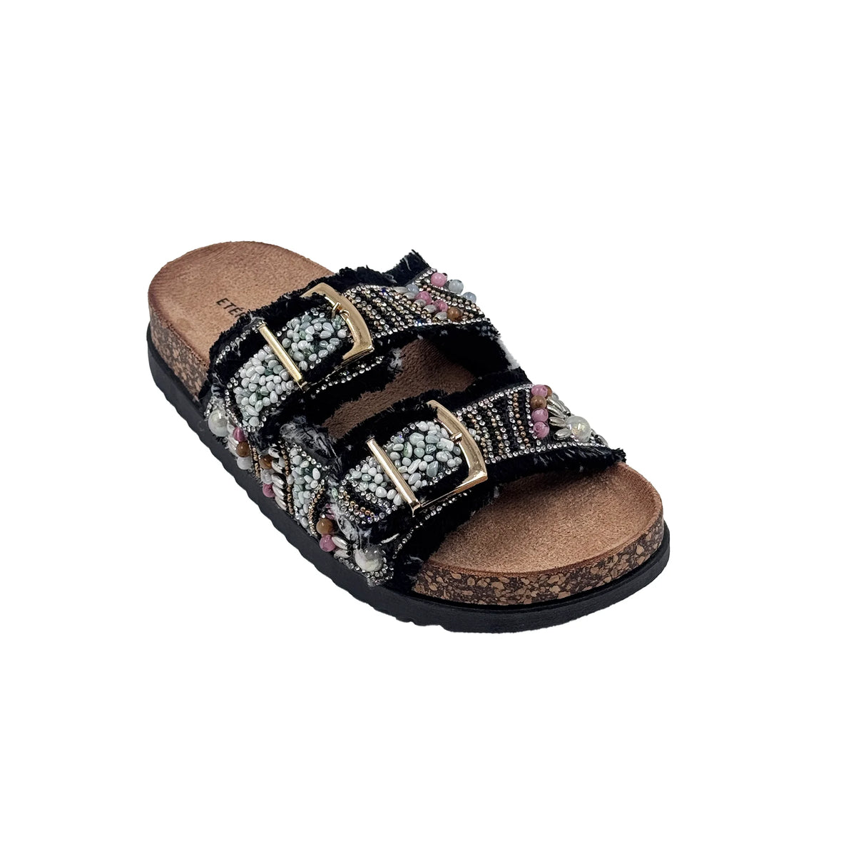 Sandalia Bio Vaquera con Pedrería y Abalorios – Estilo Boho Chic