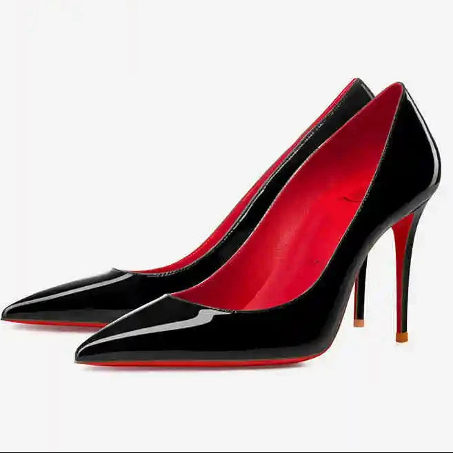 Zapatos de Salón Clásicos de Tacón Alto con Suela Roja "Alurea"
