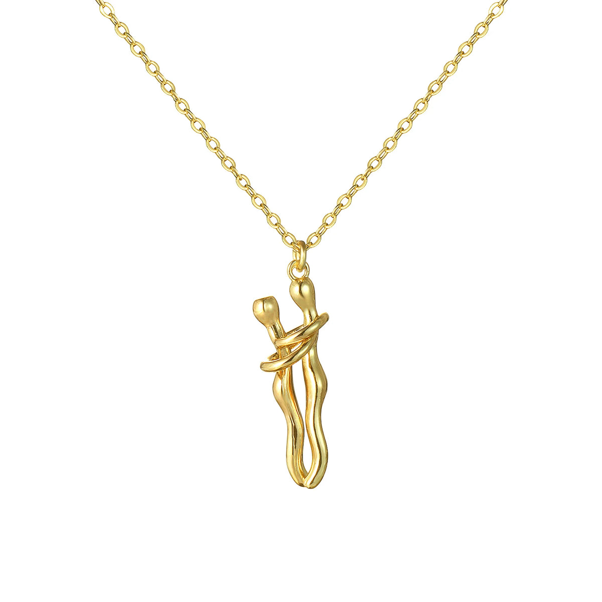 Collar Abrazo-Infinito® plateado (con nota especial)