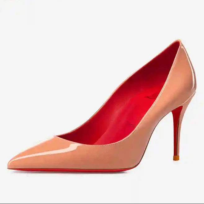 Zapatos de Salón Clásicos de Tacón Alto con Suela Roja "Alurea"