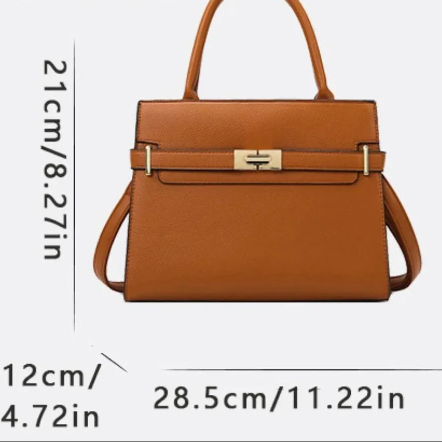 Bolso de Mano Elegante con Detalle de Hebilla