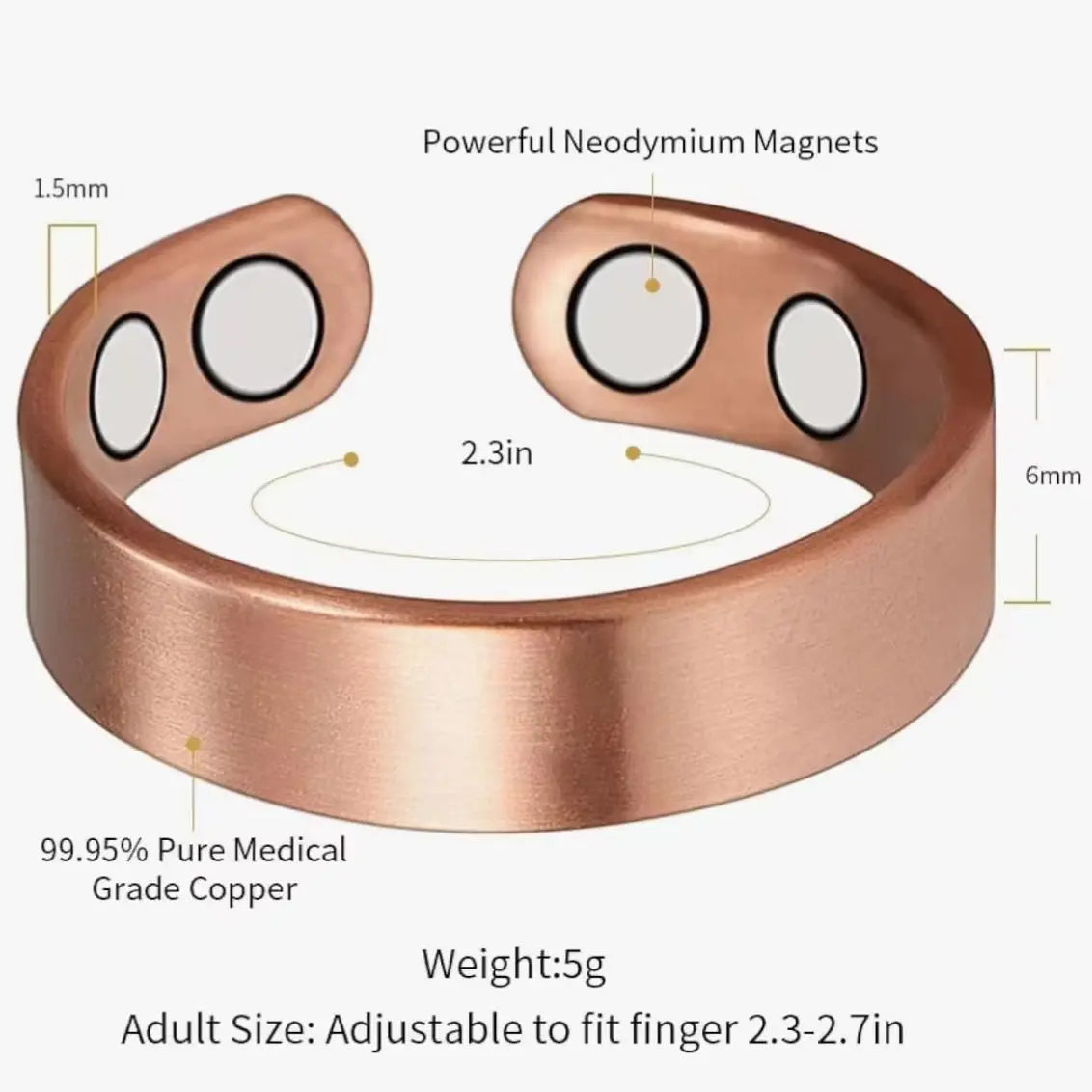 Brazalete Magnético Elegante – Diseño Moderno y Ajustable