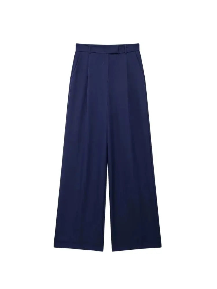Pantalón de Vestir de Pata Ancha para Mujer