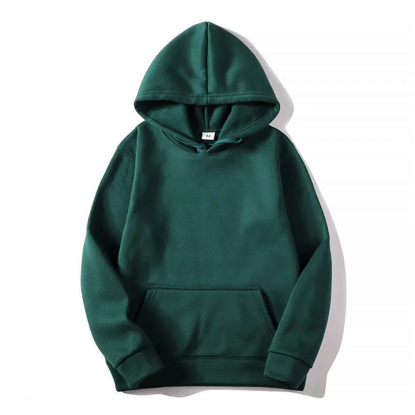 Sudadera Básica con Capucha y Bolsillo Canguro