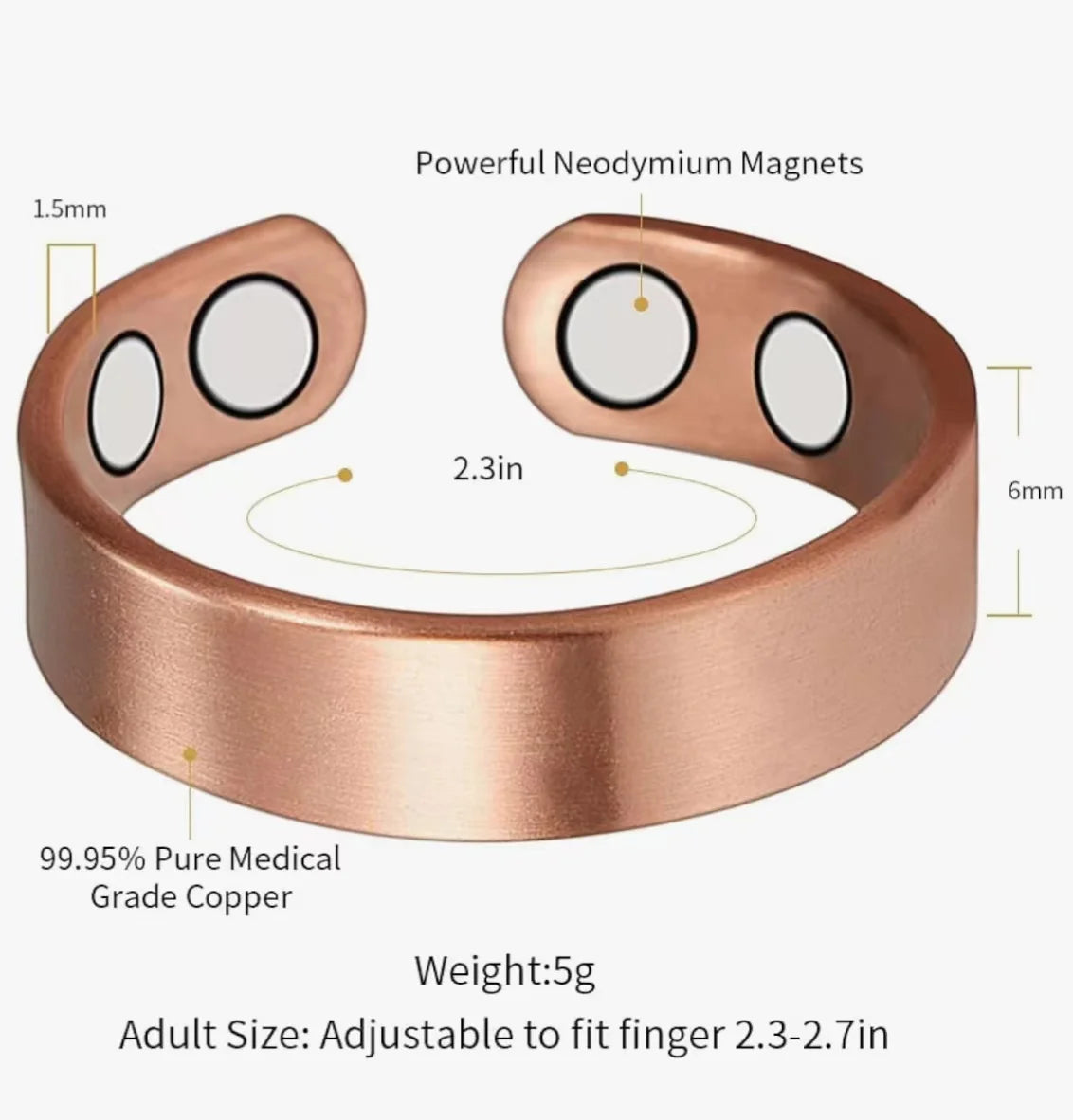 Brazalete Magnético Elegante – Diseño Moderno y Ajustable