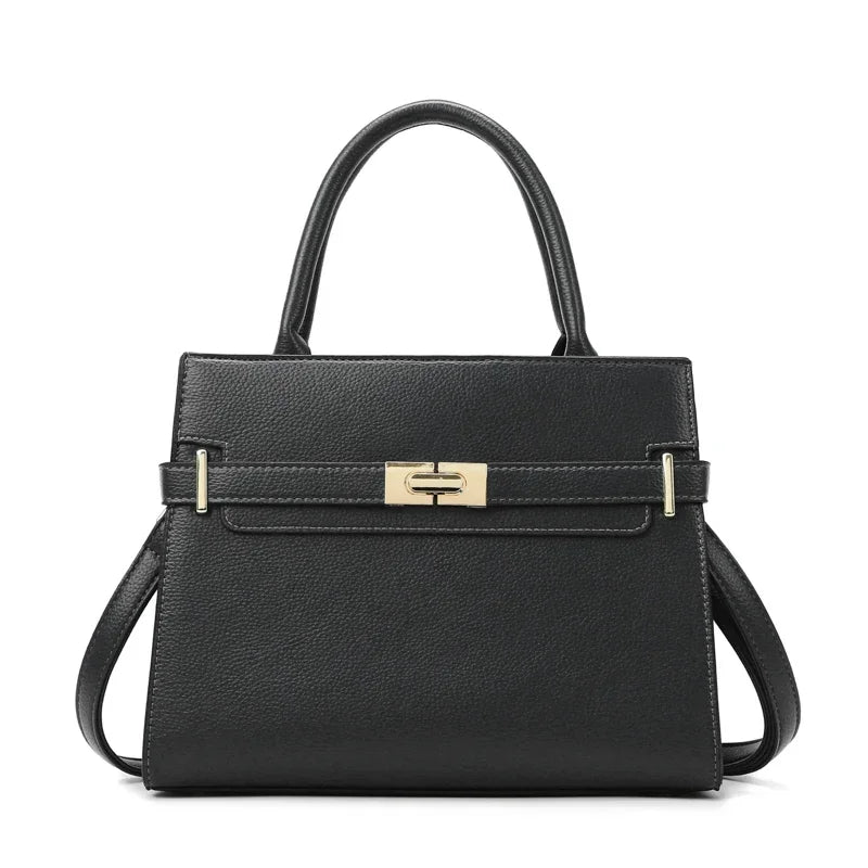 Bolso de Mano Elegante con Detalle de Hebilla