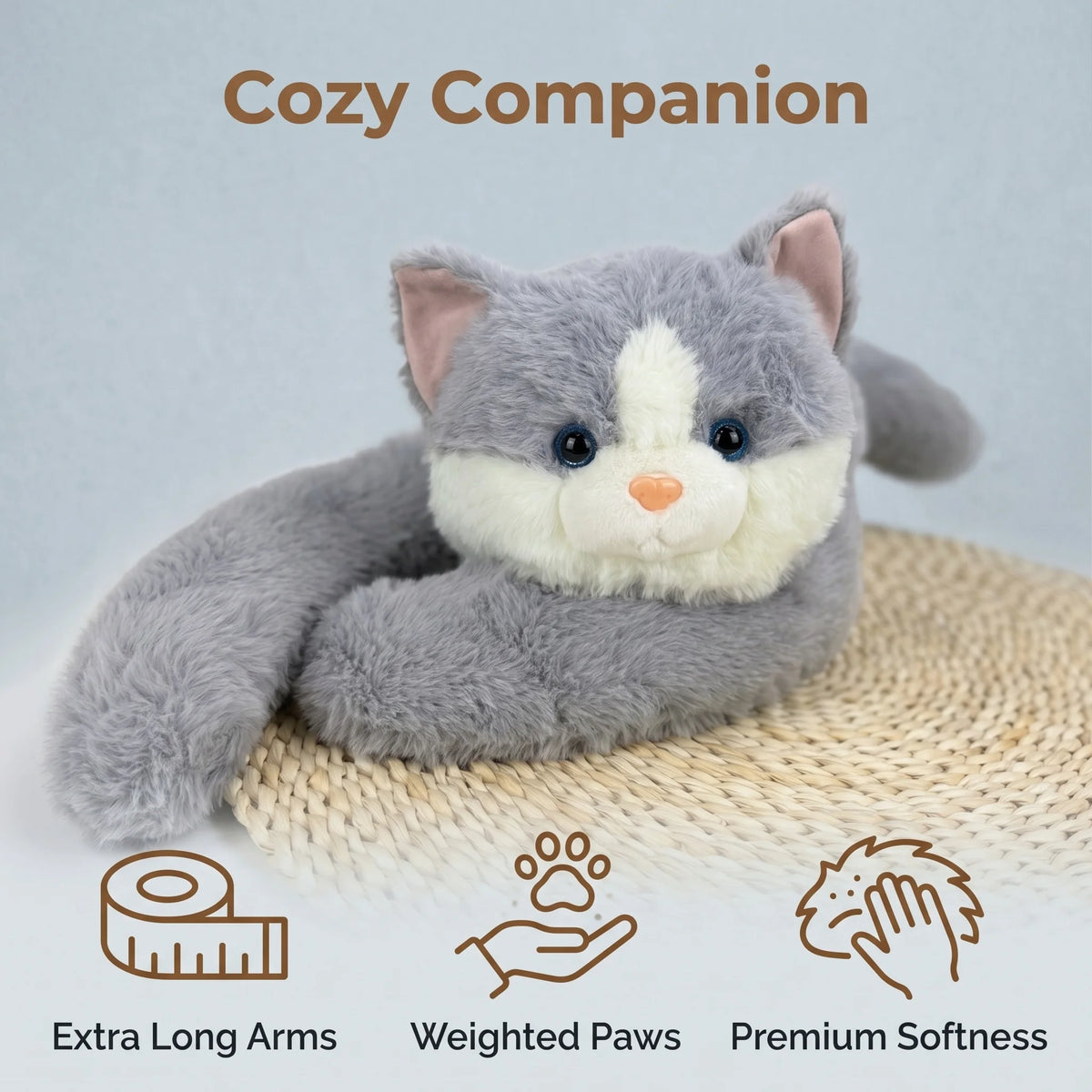 Peluche cómodo y con peso