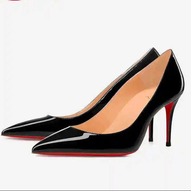 Zapatos de Salón Clásicos de Tacón Alto con Suela Roja "Alurea"
