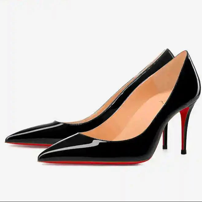 Zapatos de Salón Clásicos de Tacón Alto con Suela Roja "Alurea"