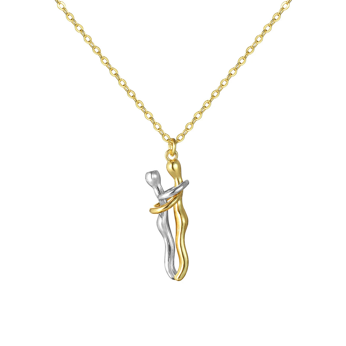 Collar Abrazo-Infinito® plateado (con nota especial)