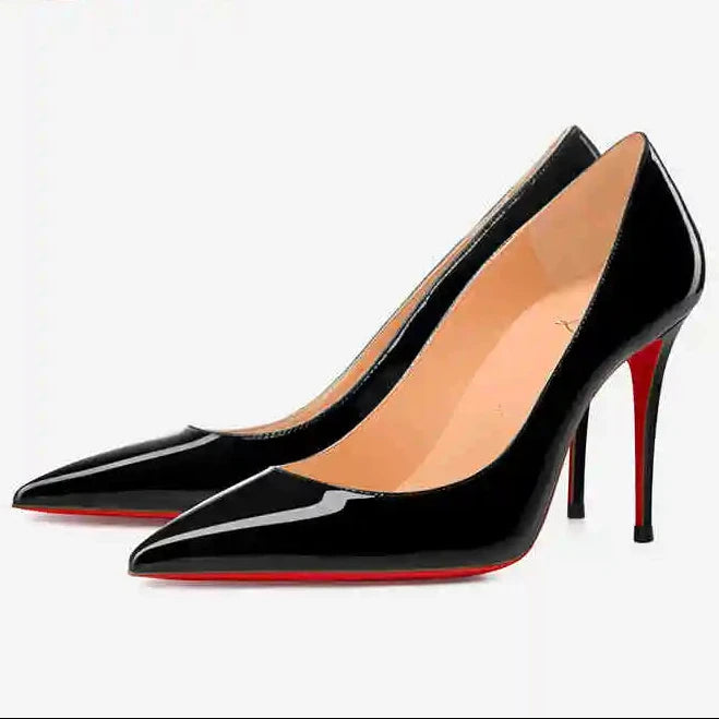 Zapatos de Salón Clásicos de Tacón Alto con Suela Roja "Alurea"