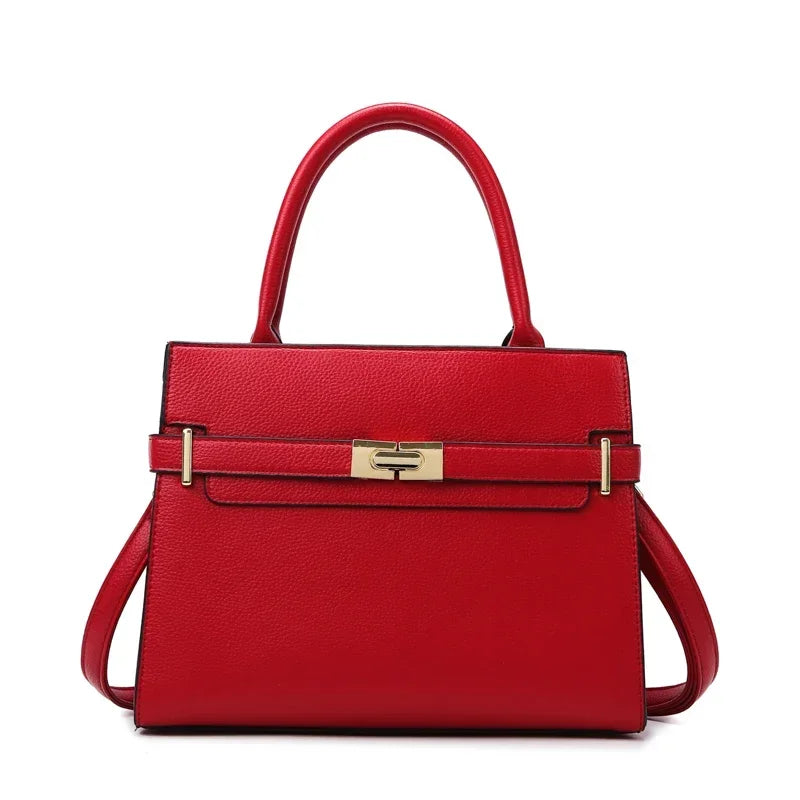 Bolso de Mano Elegante con Detalle de Hebilla