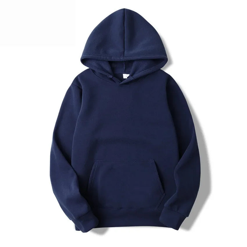 Sudadera Básica con Capucha y Bolsillo Canguro