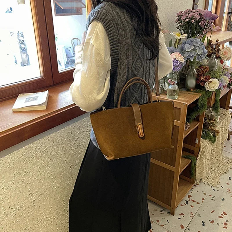 Bolso bandolera de estilo coreano a la moda, bolso cruzado y bolso de piel sintética simple para mujer
