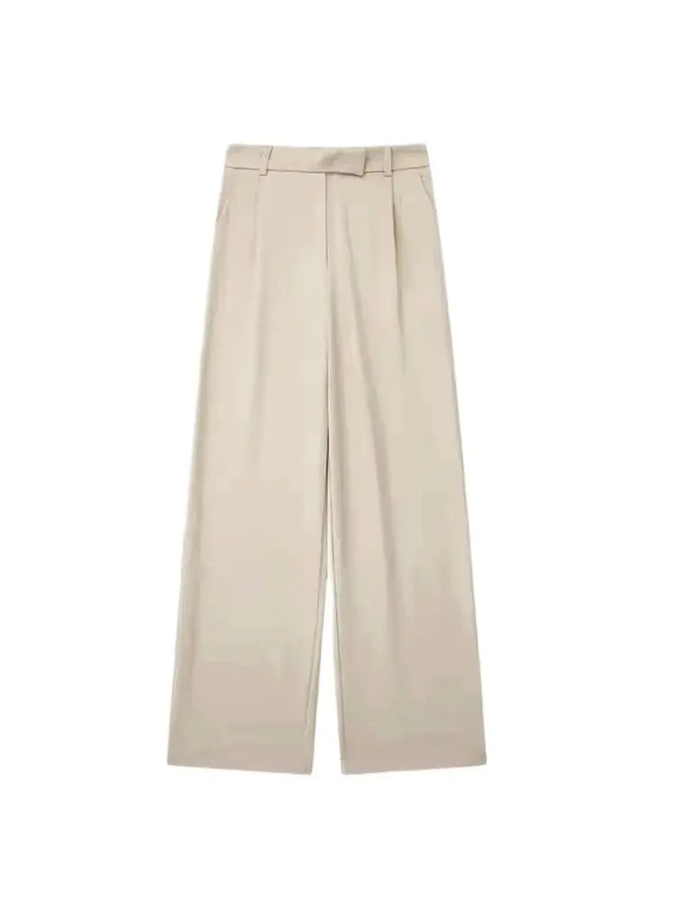 Pantalón de Vestir de Pata Ancha para Mujer