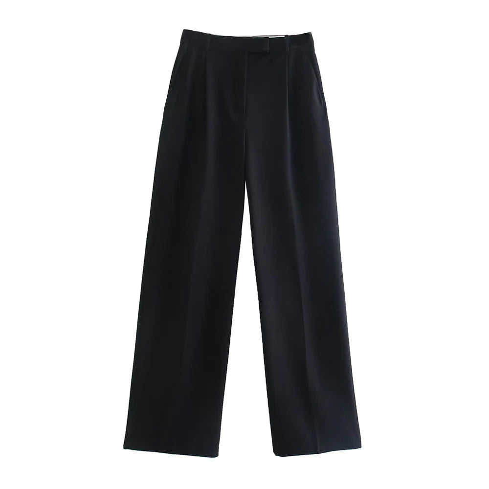 Pantalón de Vestir de Pata Ancha para Mujer