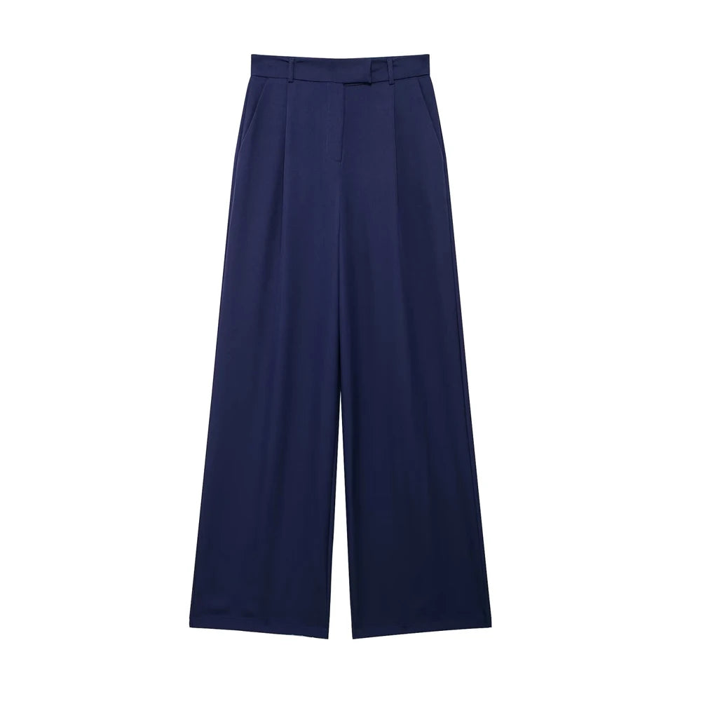 Pantalón de Vestir de Pata Ancha para Mujer