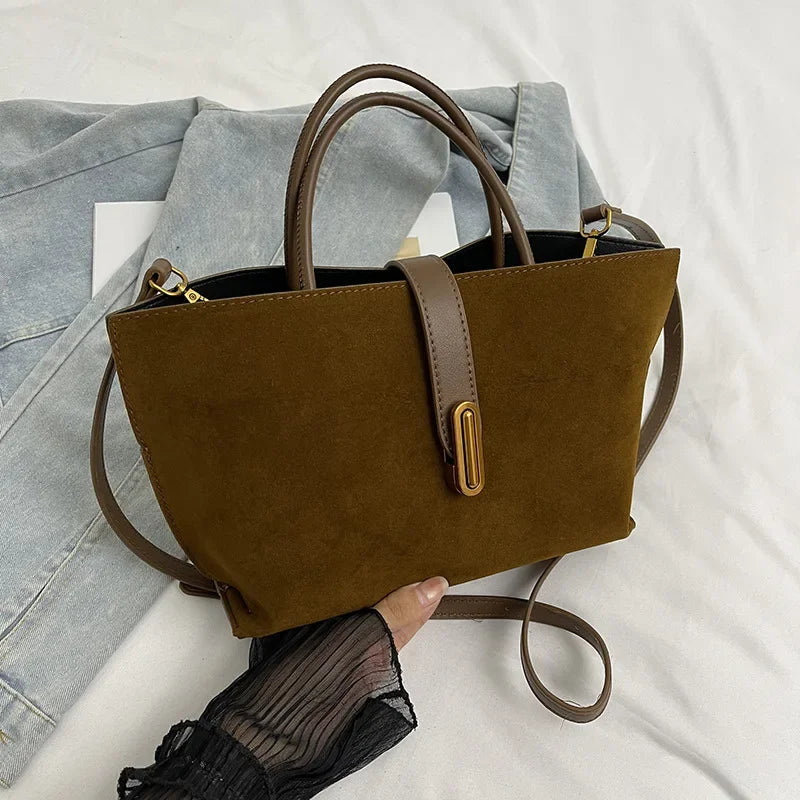 Bolso bandolera de estilo coreano a la moda, bolso cruzado y bolso de piel sintética simple para mujer
