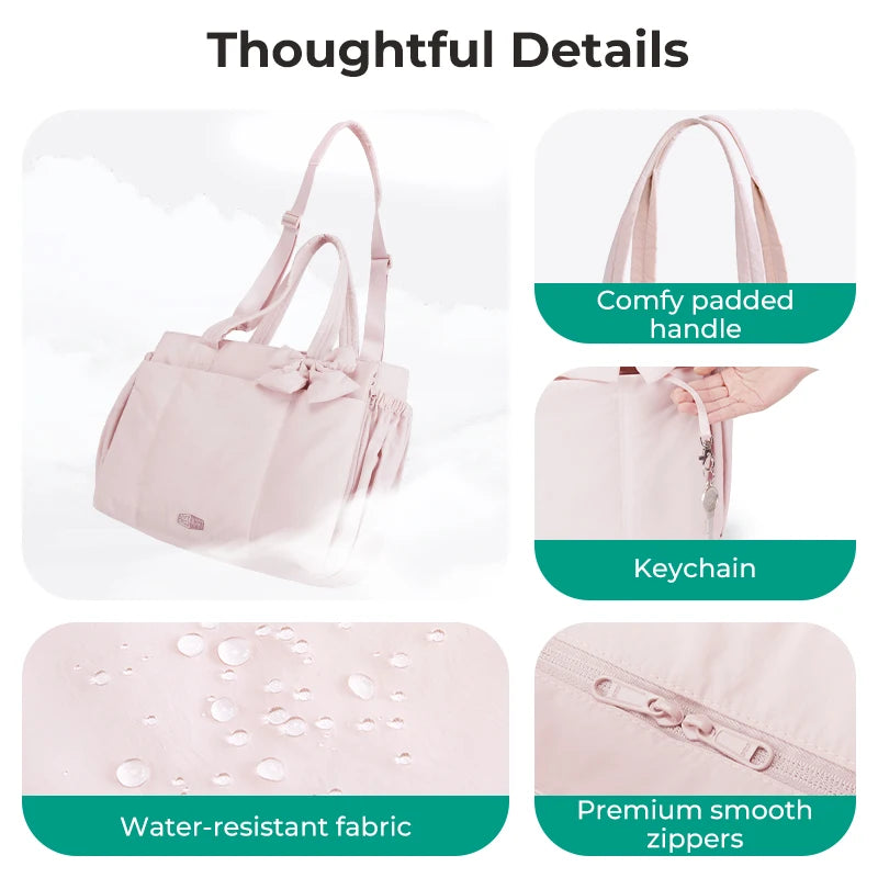 Bolso para portátil Bagsmart Crush de 23 litros (rosa)