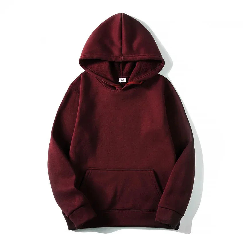 Sudadera Básica con Capucha y Bolsillo Canguro
