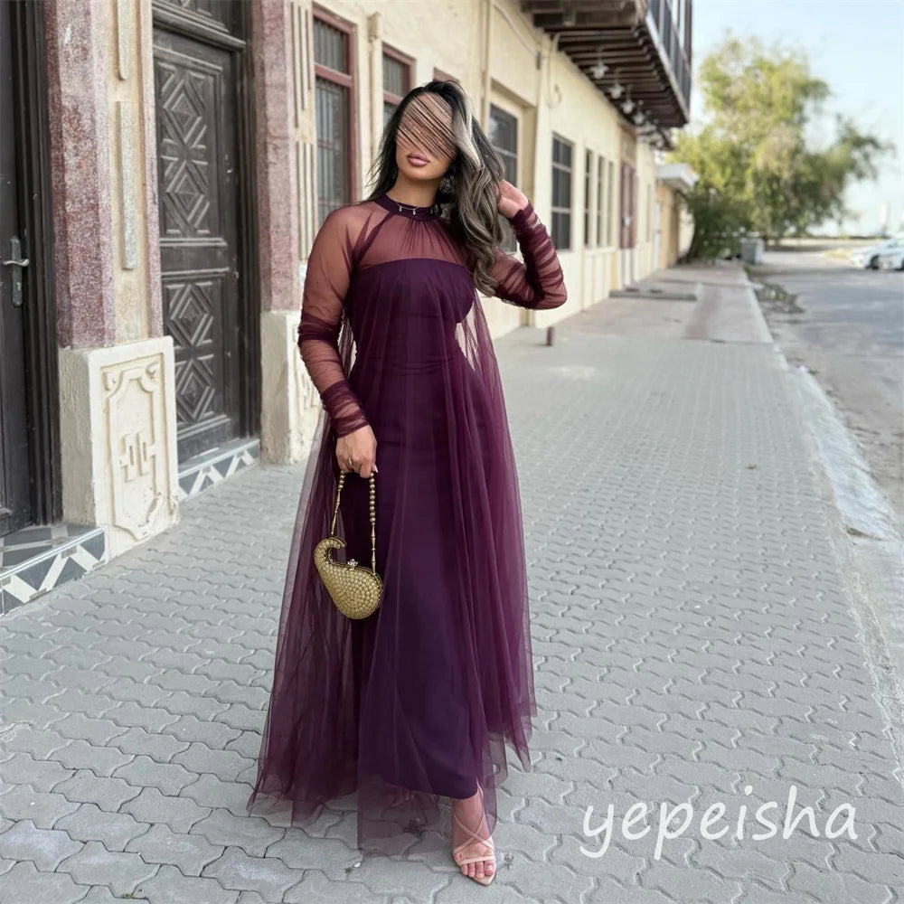 Vestido de Fiesta en Tul Burdeos | Olivia