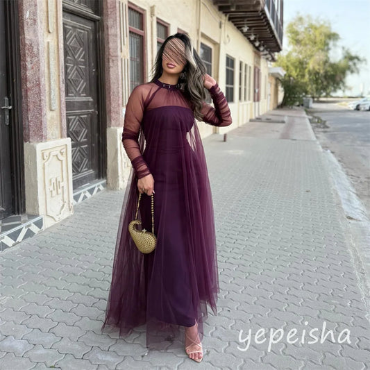 Vestido de Fiesta en Tul Burdeos | Olivia