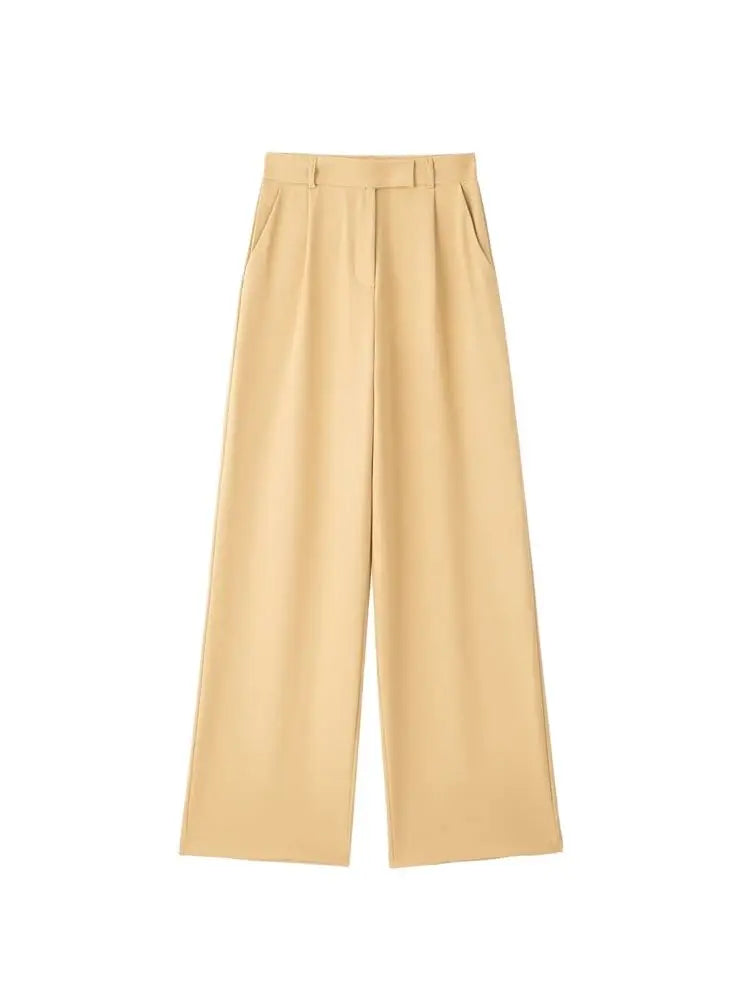 Pantalón de Vestir de Pata Ancha para Mujer