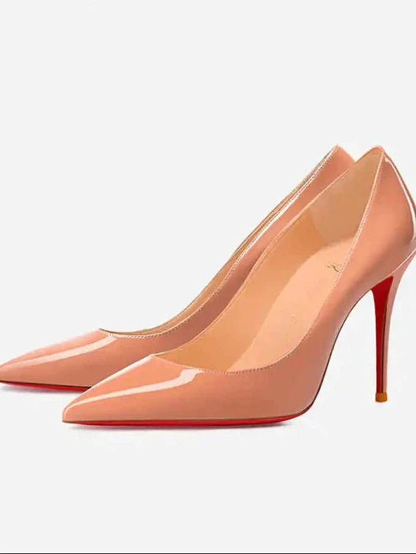 Zapatos de Salón Clásicos de Tacón Alto con Suela Roja "Alurea"