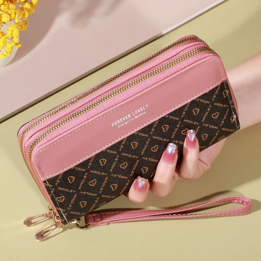 Cartera Monedero Elegance Rosa Pastel