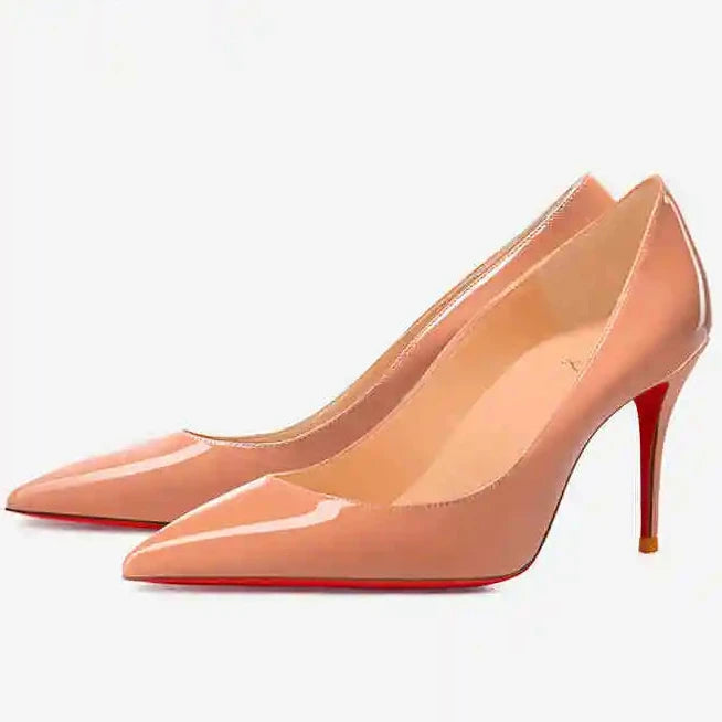 Zapatos de Salón Clásicos de Tacón Alto con Suela Roja "Alurea"