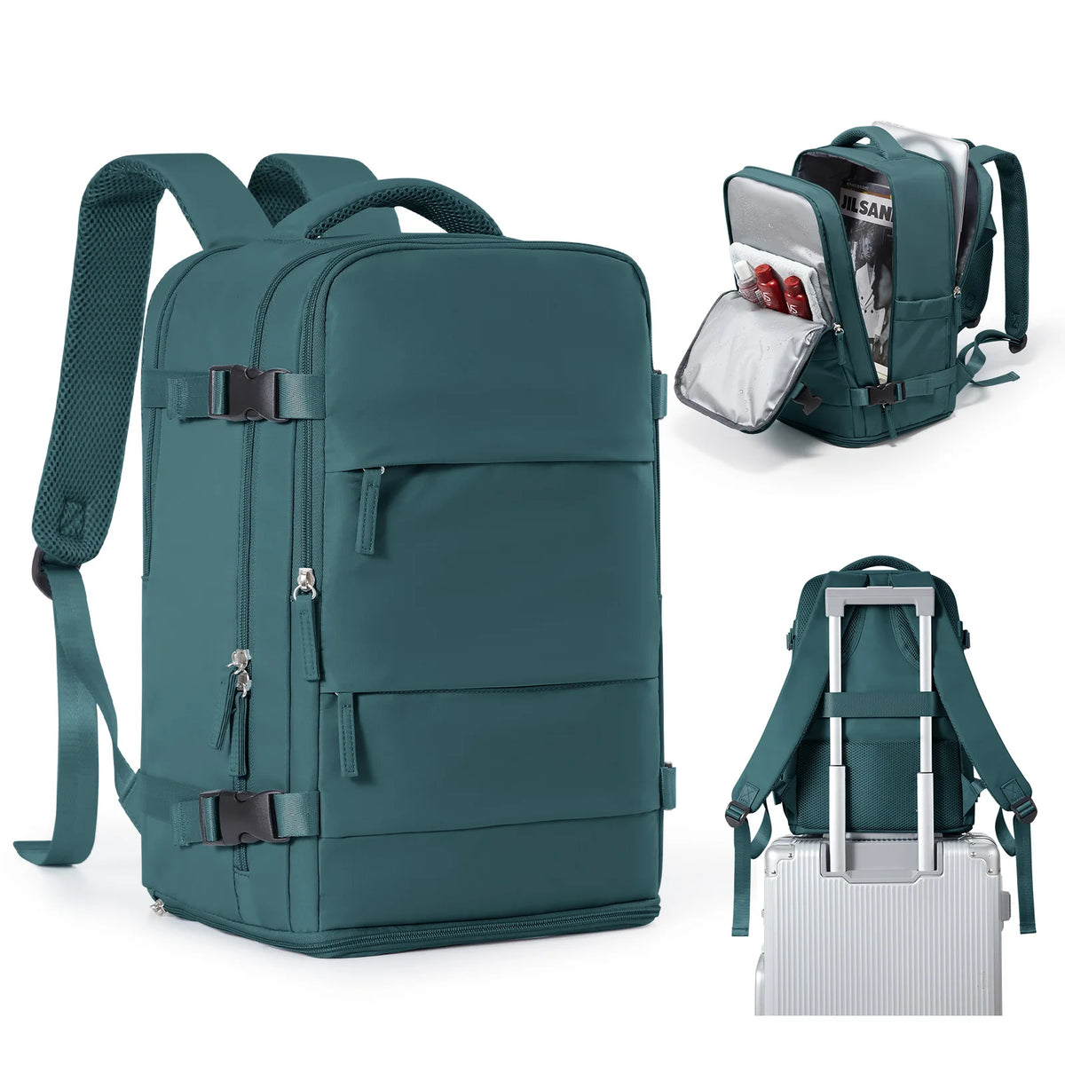 Mochila TravelFlex™ – Equipaje de Cabina, Impermeable y Multifuncional 🎒✈️