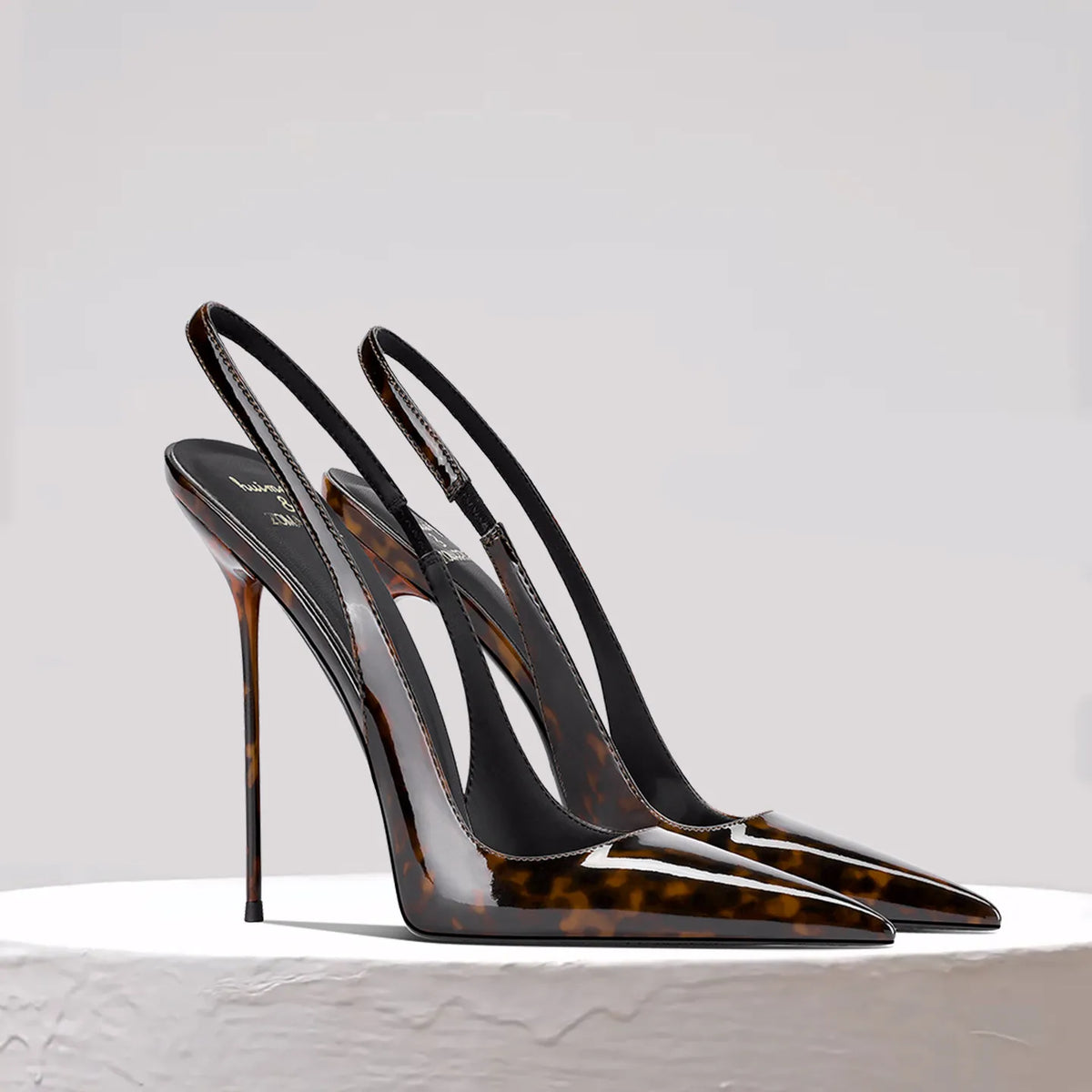 Zapatos de Tacón Destalonados Estampado Carey "Alurea"