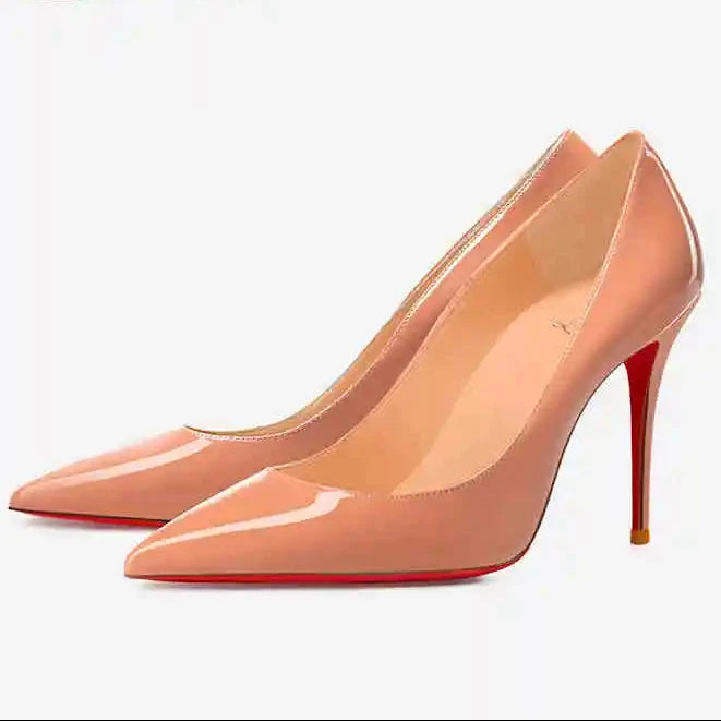 Zapatos de Salón Clásicos de Tacón Alto con Suela Roja "Alurea"