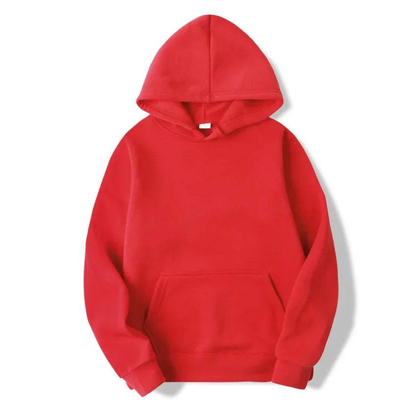 Sudadera Básica con Capucha y Bolsillo Canguro