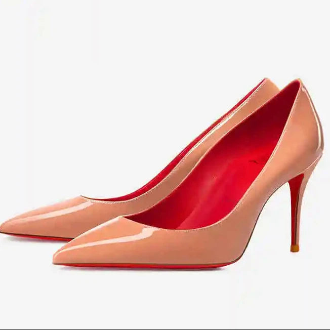 Zapatos de Salón Clásicos de Tacón Alto con Suela Roja "Alurea"