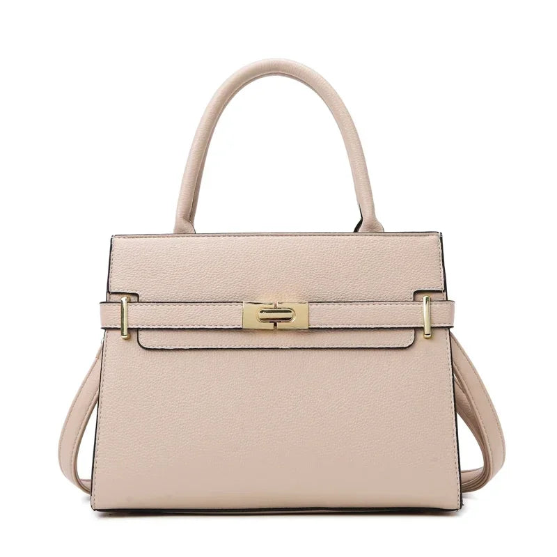Bolso de Mano Elegante con Detalle de Hebilla