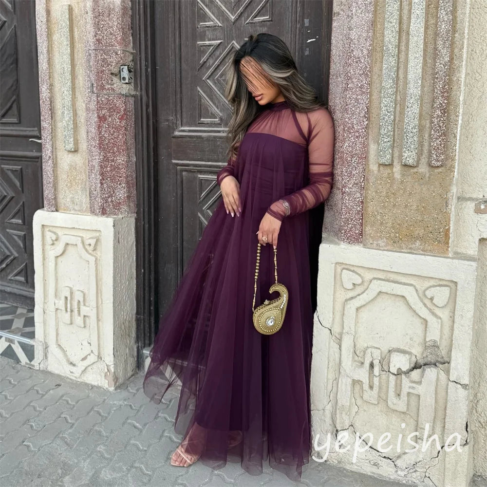 Vestido de Fiesta en Tul Burdeos | Olivia