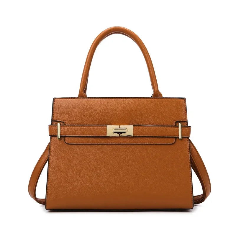 Bolso de Mano Elegante con Detalle de Hebilla