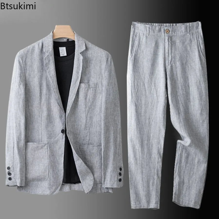 Elegante juego de ropa de cama de lino