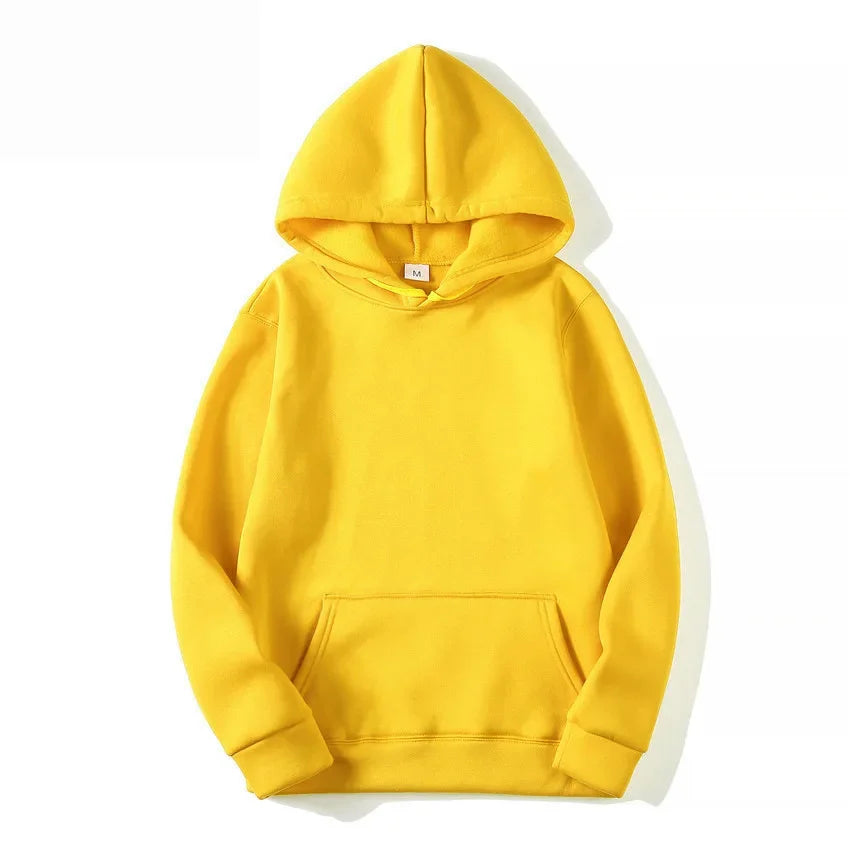 Sudadera Básica con Capucha y Bolsillo Canguro