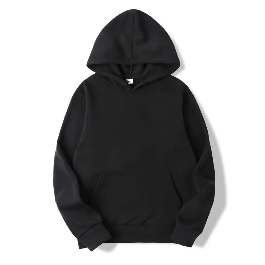 Sudadera Básica con Capucha y Bolsillo Canguro