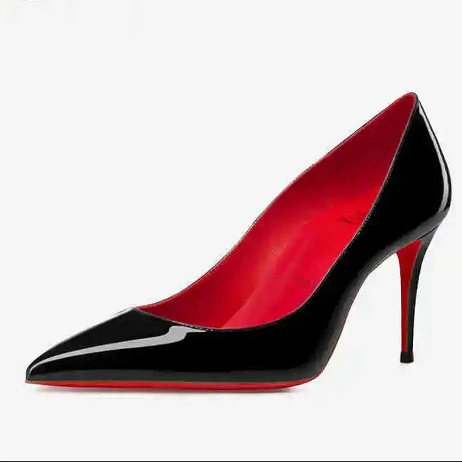 Zapatos de Salón Clásicos de Tacón Alto con Suela Roja "Alurea"