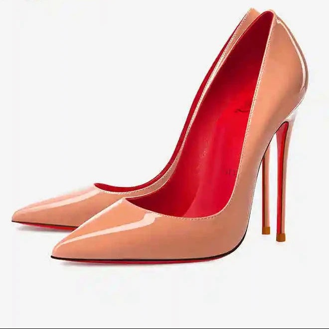 Zapatos de Salón Clásicos de Tacón Alto con Suela Roja "Alurea"