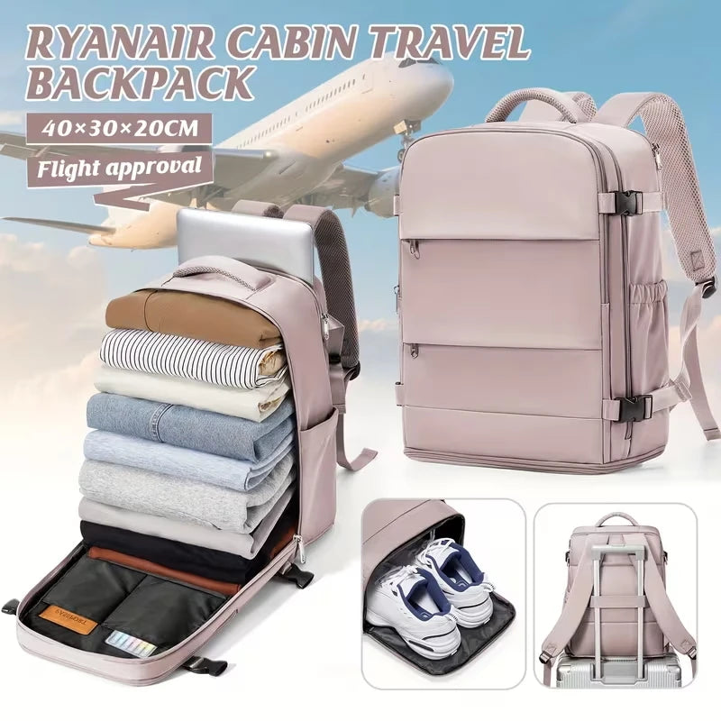 Mochila TravelFlex™ – Equipaje de Cabina, Impermeable y Multifuncional 🎒✈️