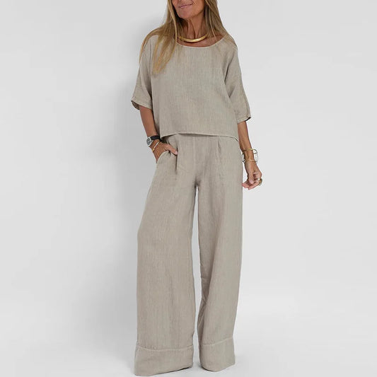 Conjunto Aurora – Elegancia y Estilo en Color Taupe