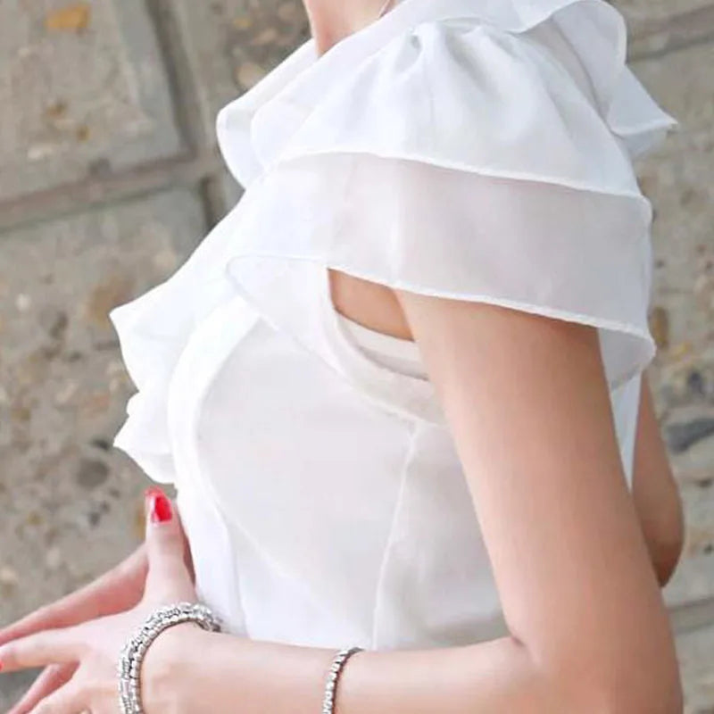 Blusa Amelia – Elegancia Femenina con Volantes